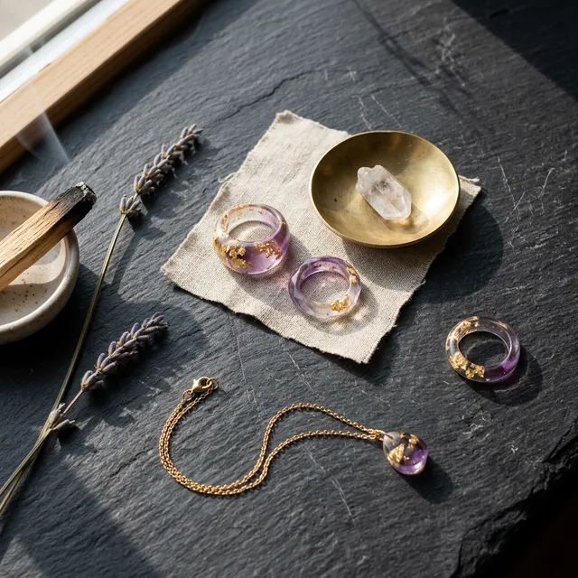 Handcrafted Jewellery Flatlay